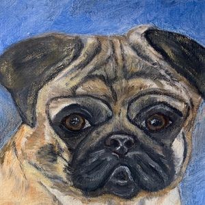 Pug Original Painting